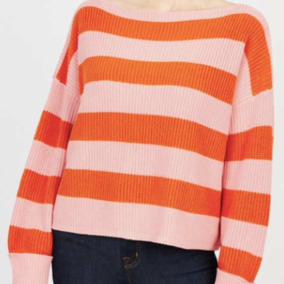 French Connection Cropped Wide Neck Sweater - Picture 2 of 3